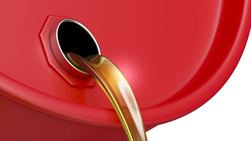 Tambor metálico del que se vierte líquido para motores